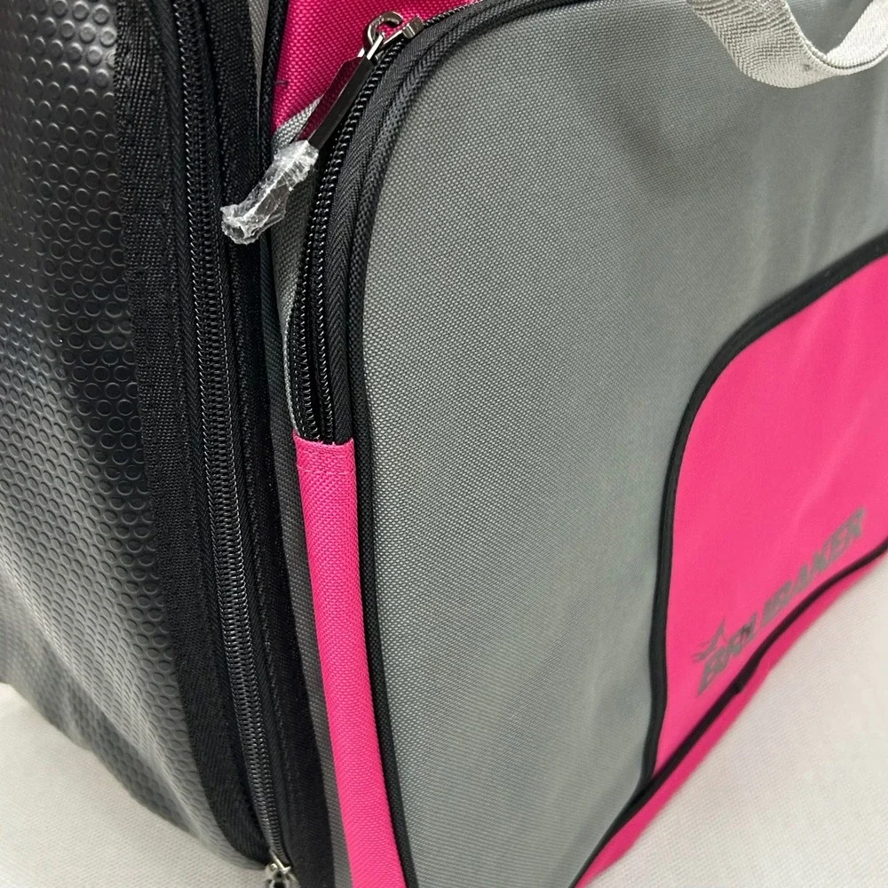 Brubaker Ski Boot‎ Bag Pink Gray Backpack Straps Winter Sports Gear Carrier